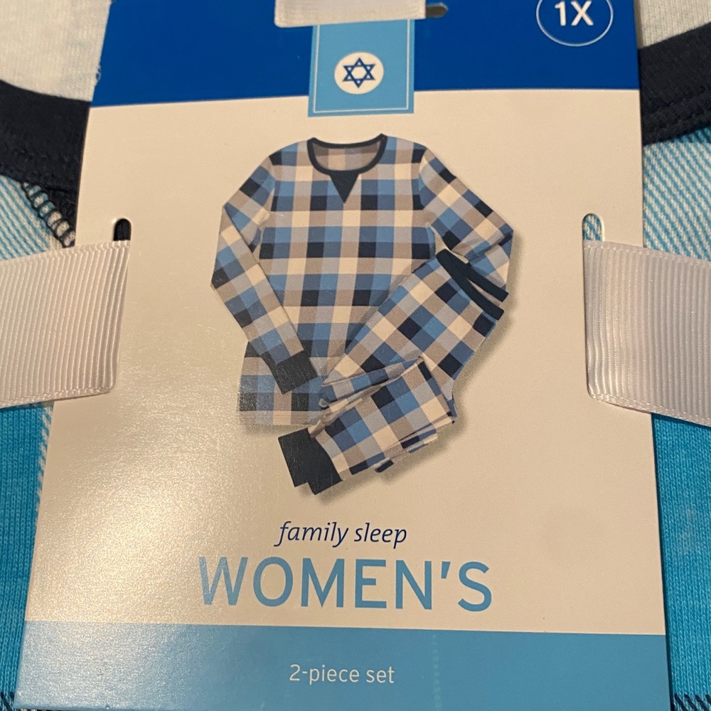 New women’s Plaid Women's Pajama Set 1 x